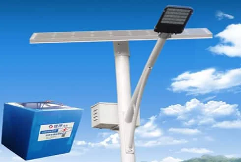 Baterías para farolas solares.