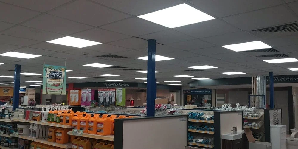 Flaches LED-Panel für Supermärkte