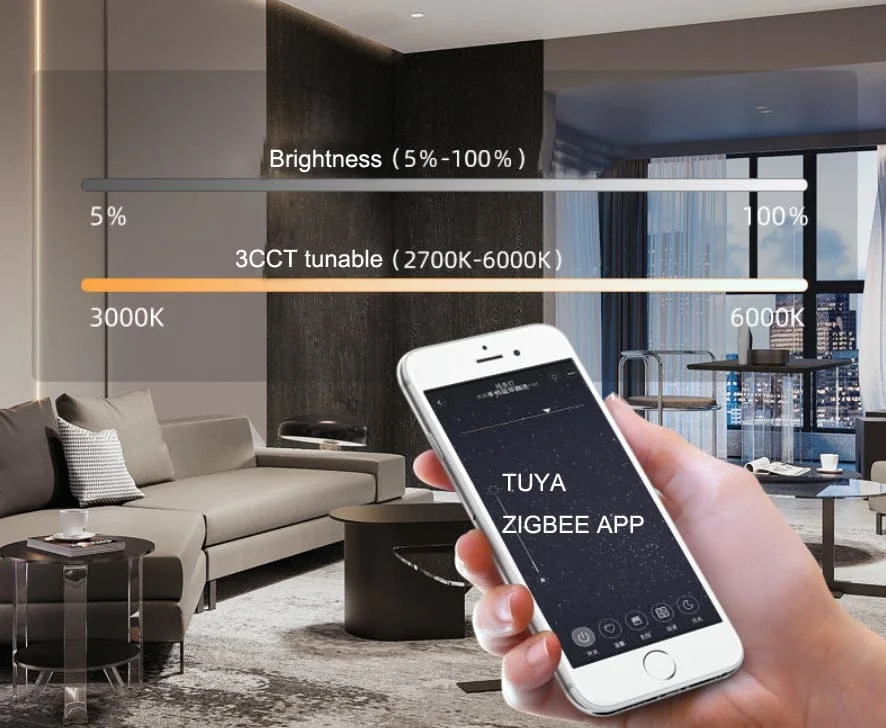 Dimmbare smarte Zigbee-Leuchten