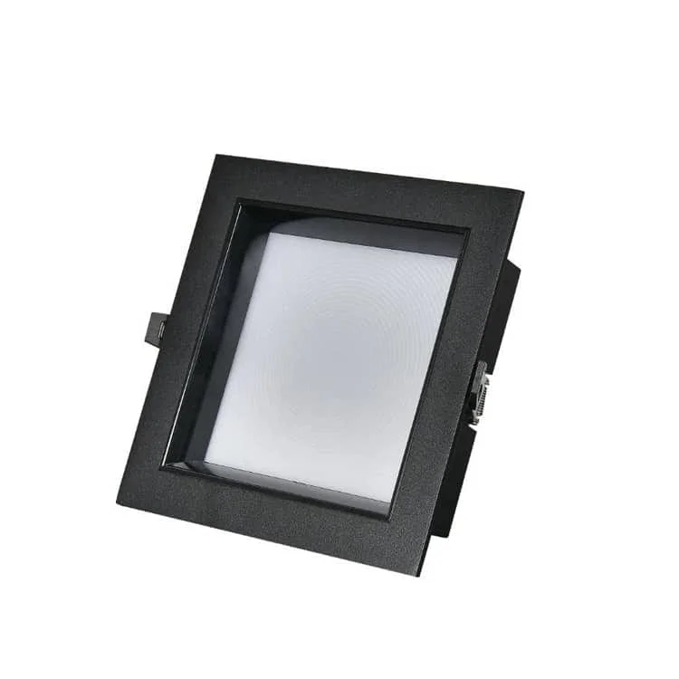 Schwarze quadratische Downlights