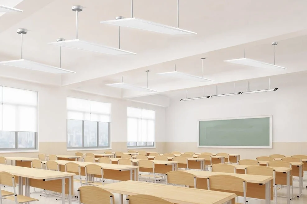 LED-Panels im Klassenraum