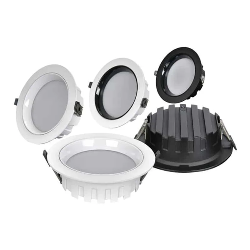 Einbau-Downlight mit tiefem Reflektor | Weiß und Schwarz
