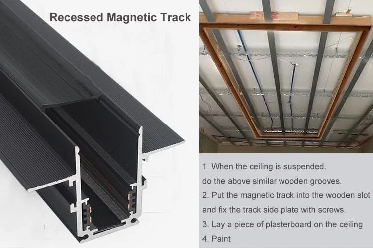 Einbaumagnetschiene: Montagehinweise