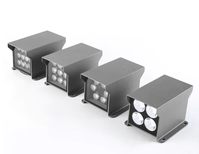 Quadratische LED-Außenwandleuchte