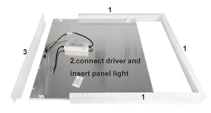 Anleitung zur Aufbaumontage von LED-Panels
