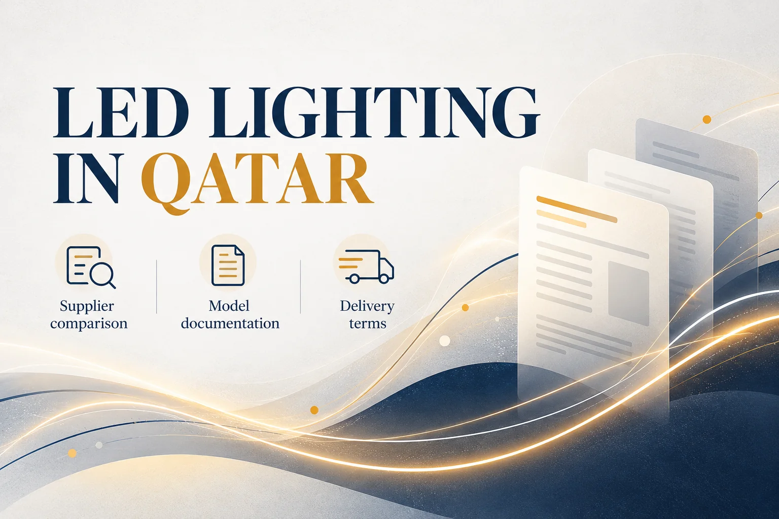 qatar led lighting sourcing reference overview